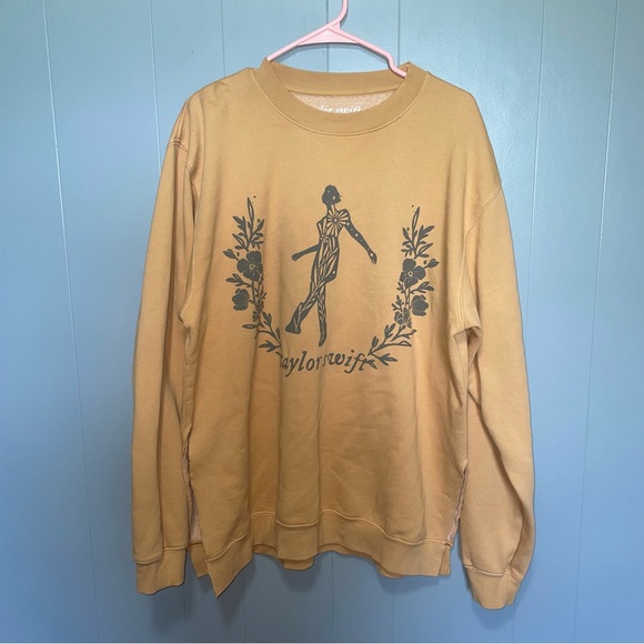 Taylor Swift Folklore Still on That Tightrope Gold Sweatshirt XXL